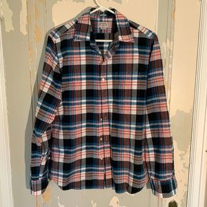 J Crew Madras Plaid shirt